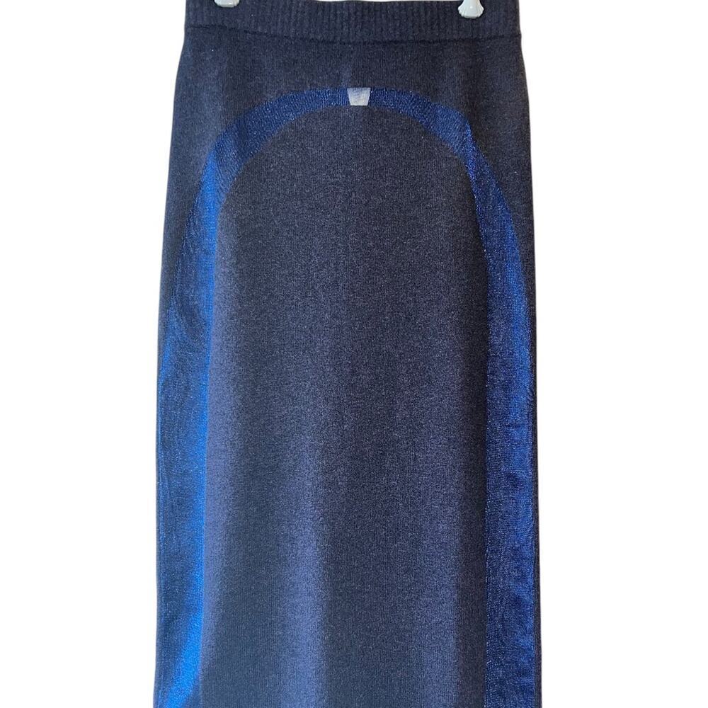 CULT GAIA Women's Mallory Midi Pencil Skirt Navy Blue S NWT - Picture 3 of 5
